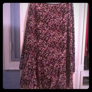 LIZ CLAIBORNE SILKY RUFFLE SKIRT